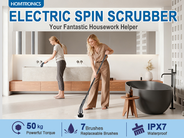 electric spin scrubber