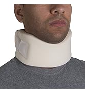OTC Neck Cervical Collar, Soft Contour Foam, Neck Support Brace, White Average 3