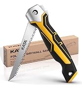 KATA Folding Drywall Jab Saw, Sheetrock Knife with Soft Grip Handle | Compact Folding Hand Saw &amp; ...