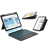 typecase for iPad A16 11th / 10th Gen Keyboard Case - Folio Duo Magnetic Detachable Keyboard with...