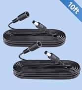 ANLINK 2 Pack 10ft 3M DC Power Extension Cable, 2PCS DC 12V Power Adapter Extension Cord 5.5mm x ...