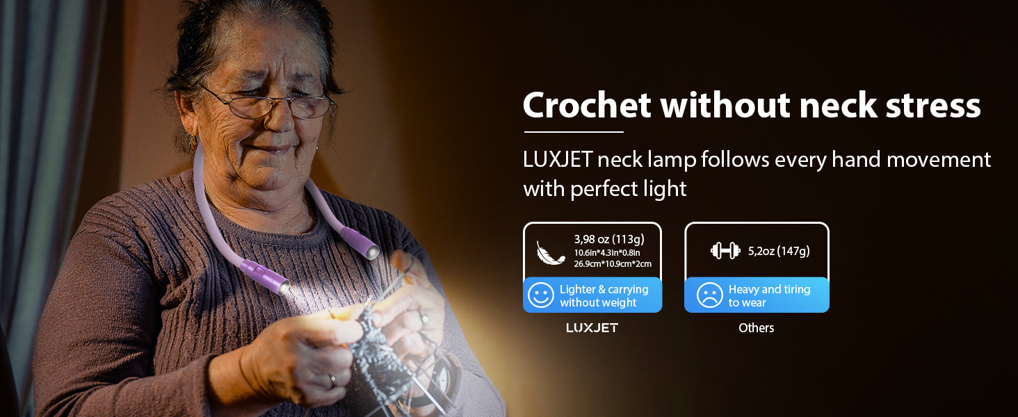 neck light for Crocheting