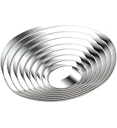 QAAQS Oval Cookie Cutter Set 8-Piece 1.5