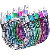 NINIBER 6-Ft USB Type C Fast Charging Cable for Samsung Galaxy S21 S20 Ultra S10E S10 S8 S9 Plus ...