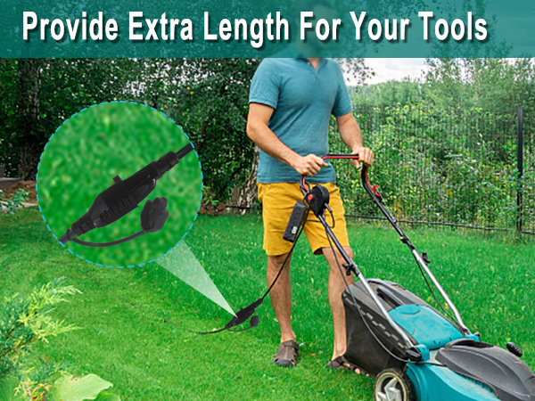 15FT Black Outdoor Extension Cord - SJTW 16AWG Weatherproof Grounded 3Prong Extension Cord