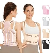 GooseFit Posture Corrector for Women &amp; Men, Adjustable Back Brace with Spine Support for Hunchbac...