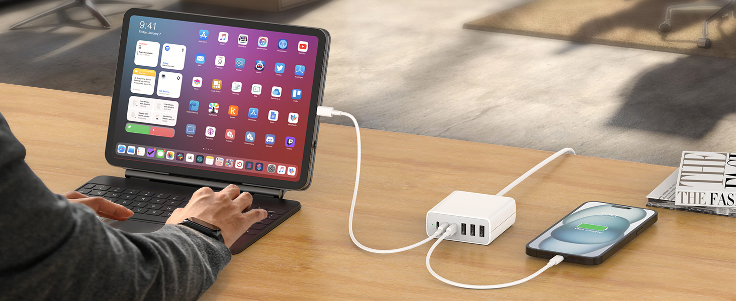 usb wall charger multiport for office
