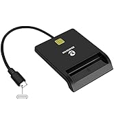 ZOWEETEK Type C CAC Reader, Smart Card Reader DOD Military USB Common Access CAC, Compatible with...