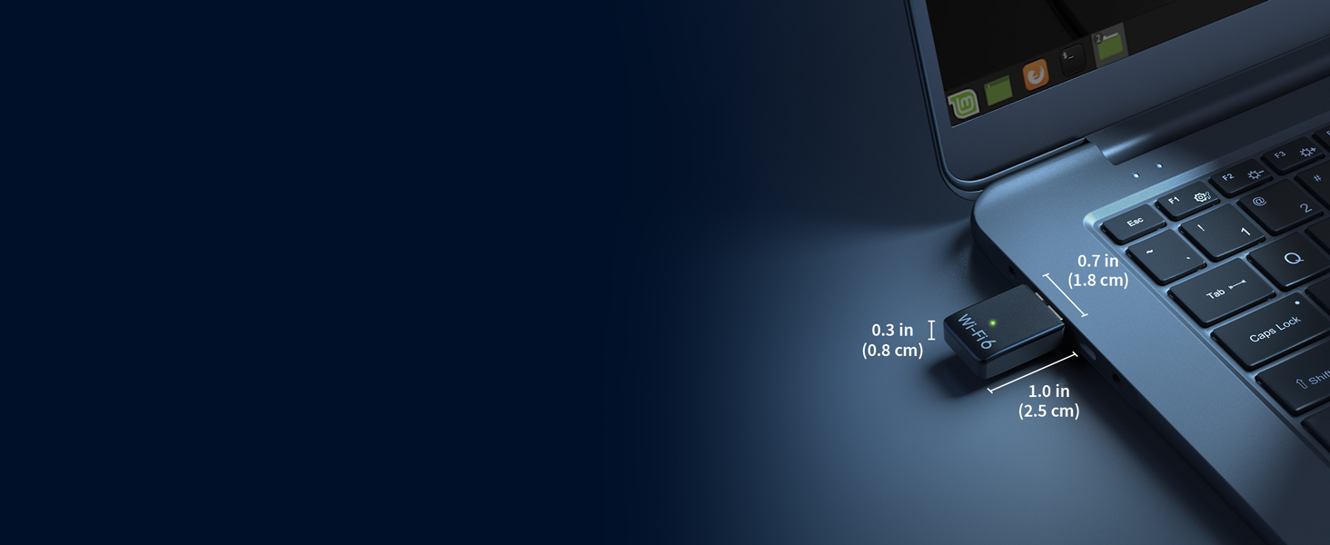 Internal Antenna of the Adapter Delivers Stable Signal without Blocking Nearby USB Ports