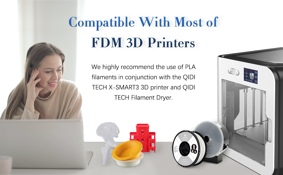 qidi pla filament compatible with most of FDM 3d printer
