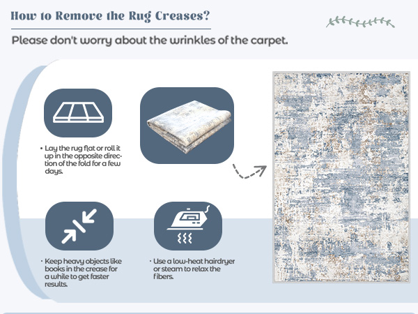 how to remove rug creases