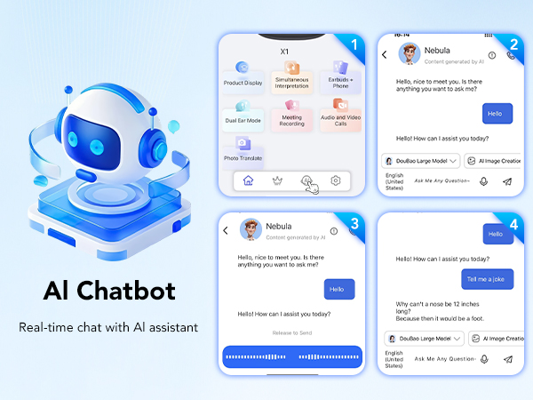 AI Translation Bluetooth Earbuds