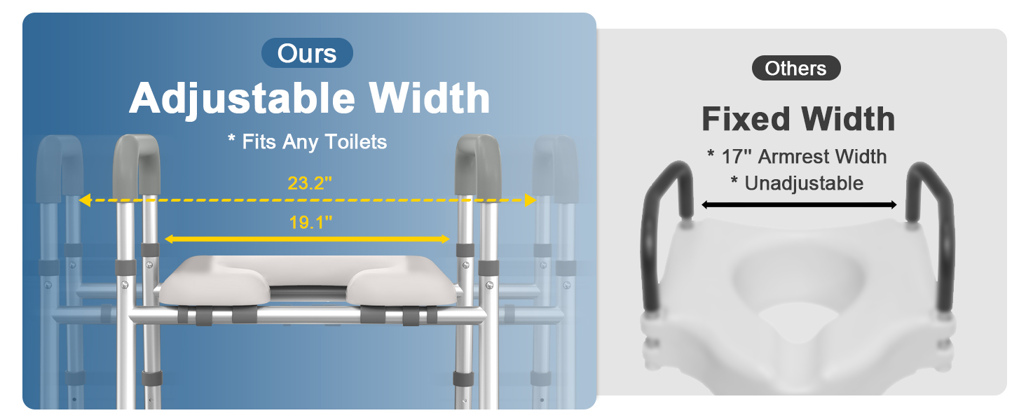 raised toilet seat for seniors