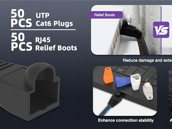 50 pcs cat6 plugs