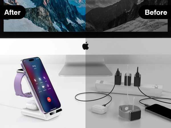 wireless charging station apple