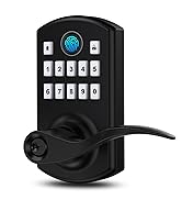 Hidalife Smart Door Lock with Keypad, Fingerprint Keyless Entry Digital Lock for Front Door, Reke...