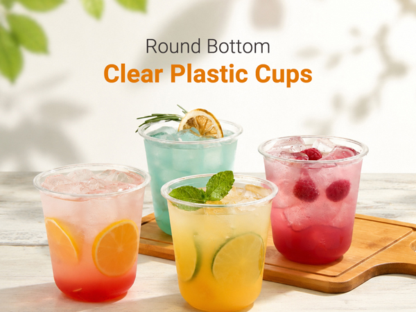clear plastic cups