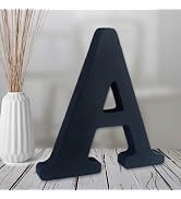 AOCEAN 6 inch Black Wood Letters Unfinished Wood Letters for Halloween Decorative Standing Letter...