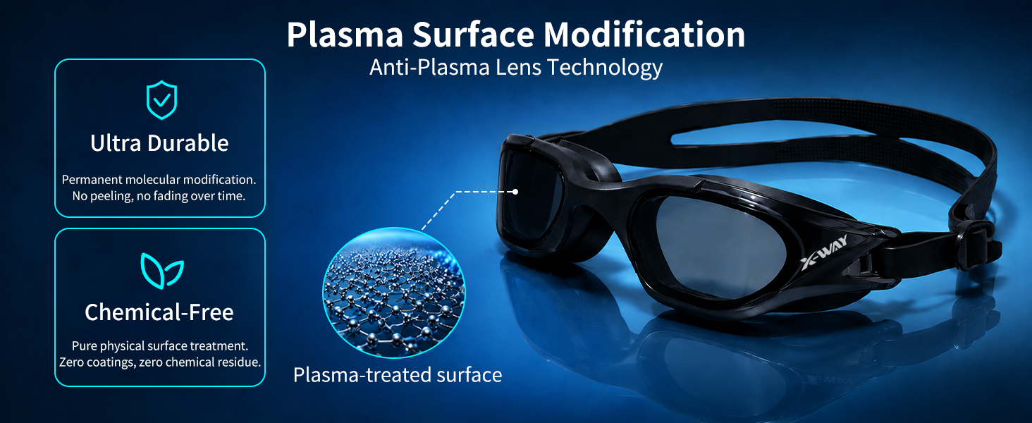 Anti-fog swimming goggles