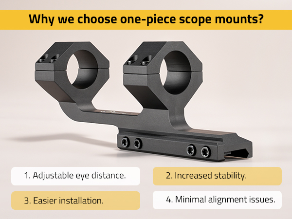1 piece scope mount 1 inch