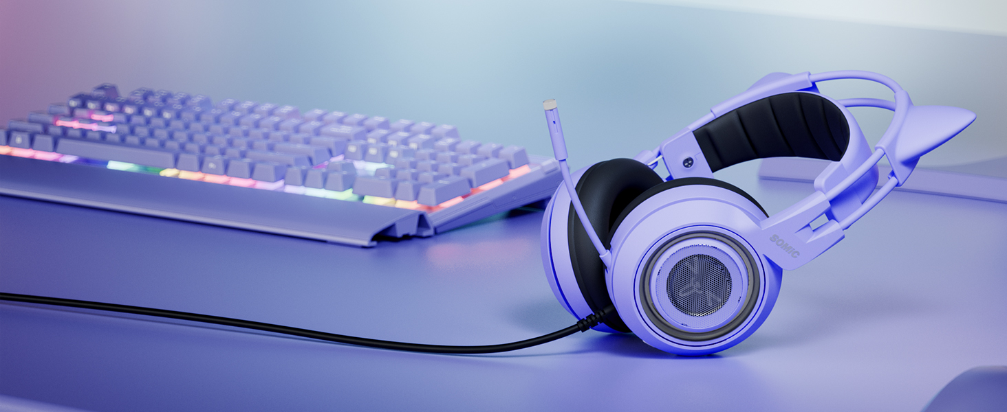 G951s purple gaming headset