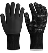 FITFIV BBQ Gloves Heat Resistant Gloves, Silicone Non-Slip Kitchen Oven Gloves, Suitable for Gril...