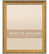 MIEVU 11×14 Picture Frame - Gold Picture Frames for Wall Hanging And Tabletop Display,Ornate Phot...