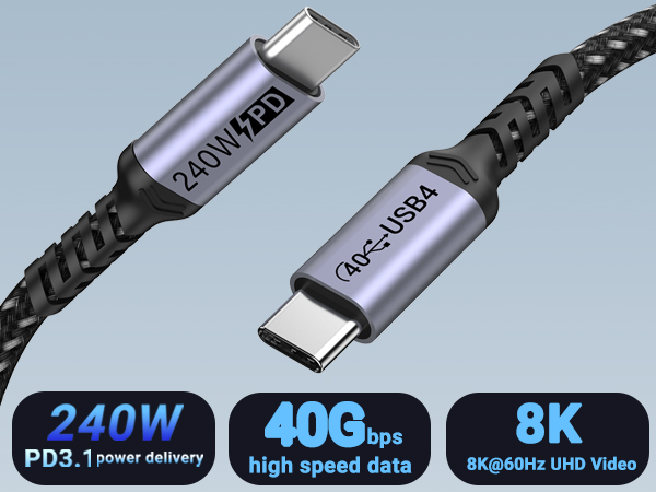 usbc to usbc cable 240w
