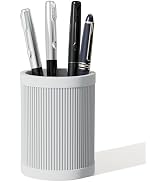 HighHerz Aesthetic Pen Holder For Desk, Modern Silicone Pencil Holder, Stylish Office Desk Decor,...