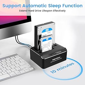 RSHTECH SATA hard drive docking station RSH-DS01 SLEEP black