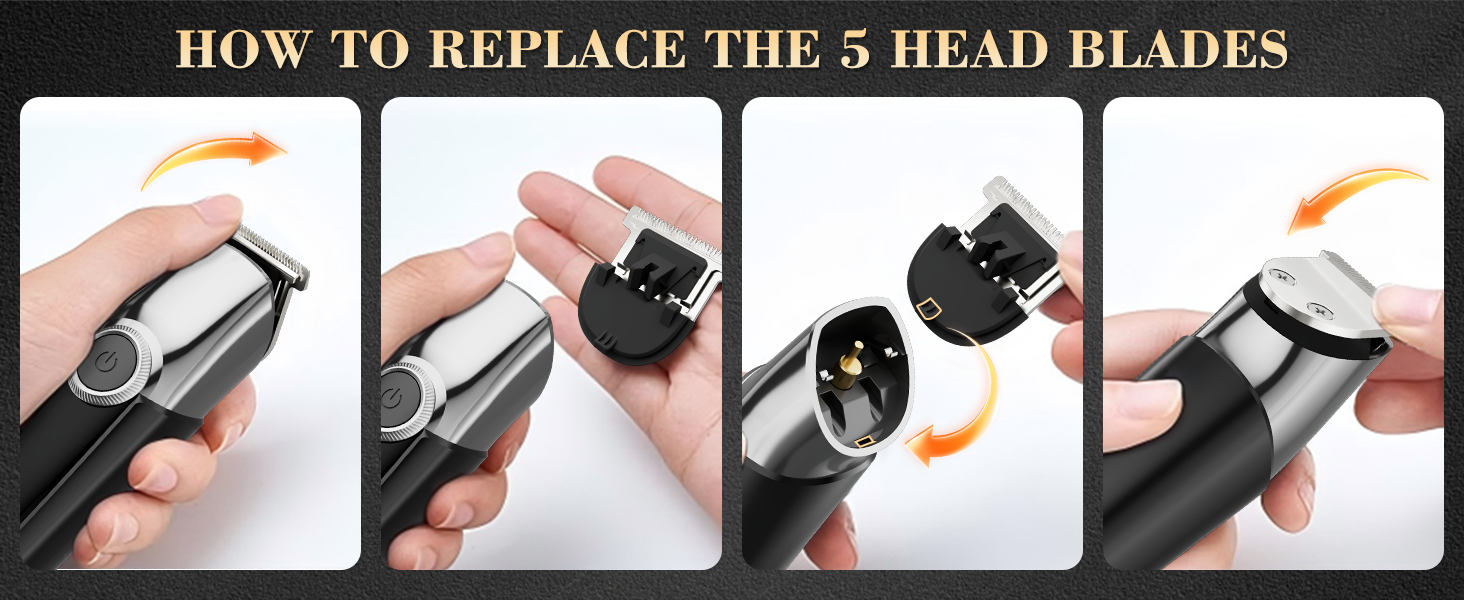 REPLACE THE HEAD BLADES