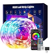 Ledagic Led Lights for Bedroom 150 ft (2 Rolls of 75ft), Music Sync RGB Led Strip Lights with Rem...