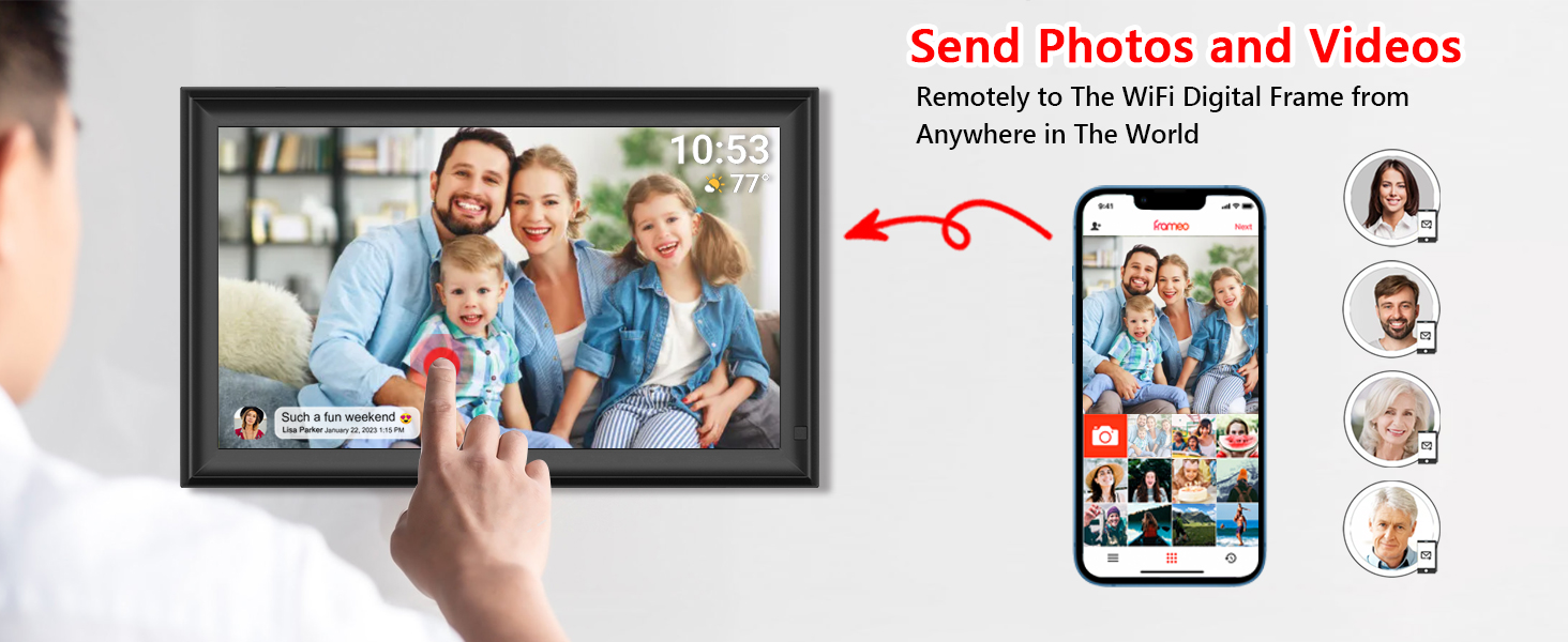 15.6inch FRAMEO Digital Photo Frame Digital Picture Frame