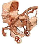 Convertible Combo Baby Doll Stroller for 3 Year Old Girls &amp; Up | Play Toy Baby Stroller for Dolls...