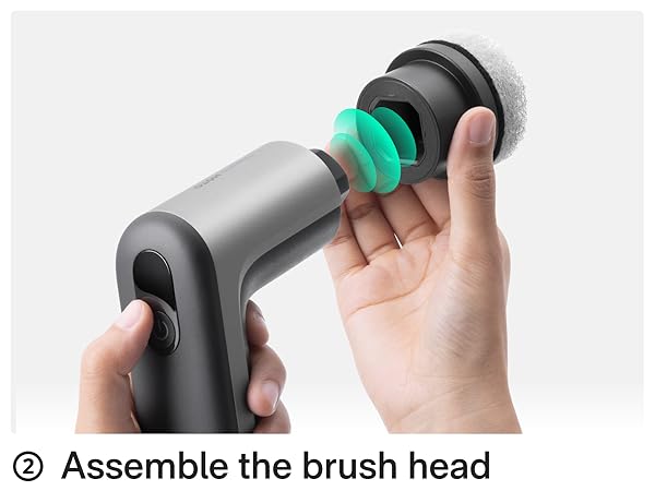 assemble the brush heads