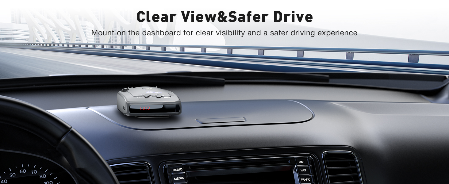 uniden radar detector mount