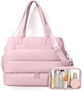 OYLOLA Gym Bag for Women Travel Bag Puffer Duffle Bags Large Carry On Weekender Bags Lightweight ...