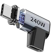 Tciogrxp 24 Pin USB C Magnetic Adapter 240W, 90 Degree Magnetic Breakaway USB C Adapter with Fast...