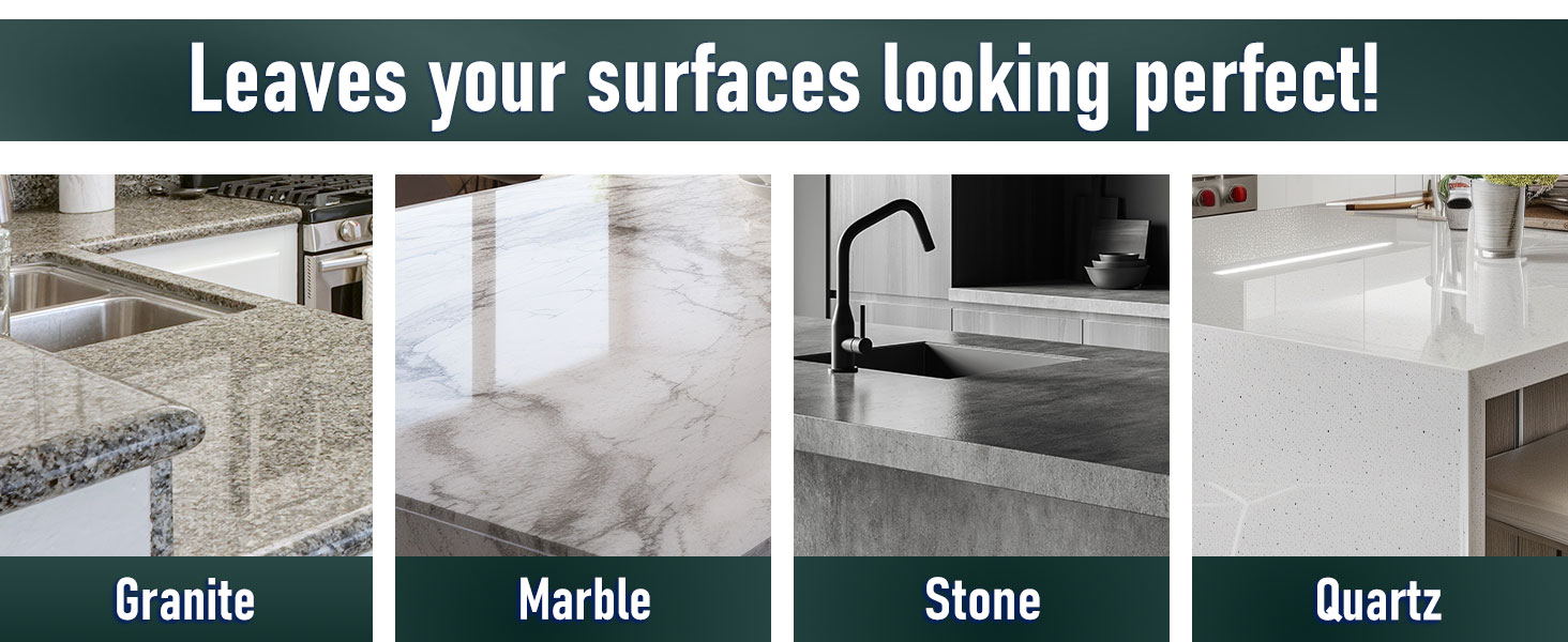 Granite cleaner countertop polish stone shine streak free surface restorer natural degreaser kitchen