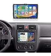 9-Inch 4G+64G Radio for VW Volkswagen Jetta Golf Passat Tiguan Beetle Radio Car Stereo with Wirel...