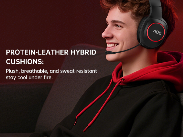 gaming headphones pc 2.4ghz headphones ps5 headset wireless with mic