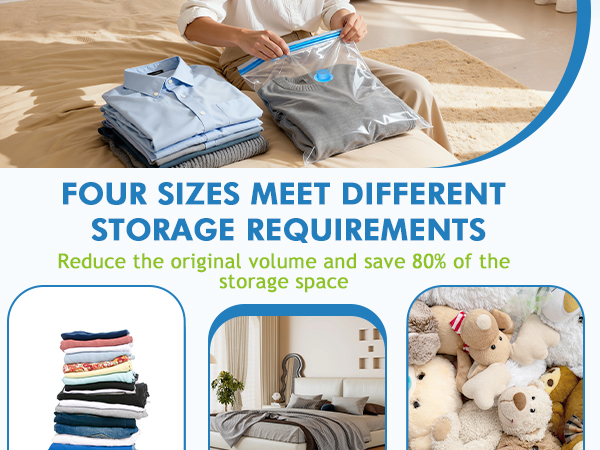vacuum storage bags seal bedding clothing travel essentials pump