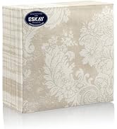 Royal White Premium Linen-Feel Disposable Paper Dinner Napkins, Opulent Design, For Upscale Dinne...