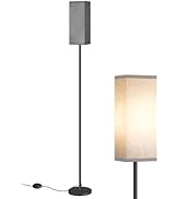 GOEBLESON Floor Lamp, Pole Lamp with Foot Switch, Modern Standing Lamp Lampshade, Minimalist Free...