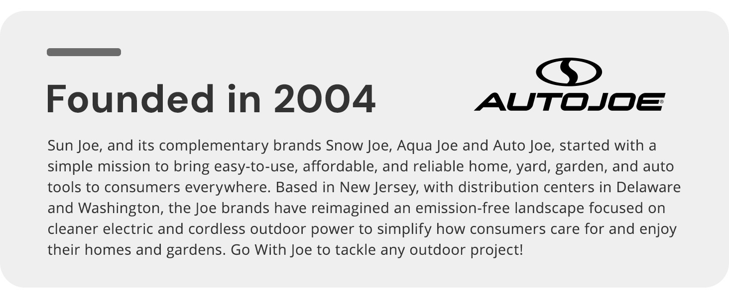AutoJoe logo on a white background. Text reads: Founded in 2004. AutoJoe.