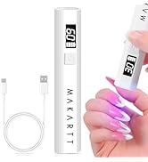 Makartt Handheld UV Nail Lamp, Mini Cordless Flash Cure Nail Light for Gel Nail Polish &amp; Nail Glu...
