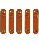 PU Leather Cable Straps, KBEAR KA1 Cord Organizer, Multipurpose Cable Organizer Clips Wire Ties, ...