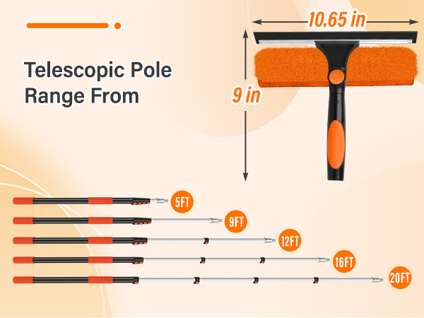 Telescoping Window Squeegee