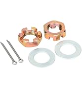 Shliyitx 2 Sets Trailer Axle Nut Kit Combination for 1" Shaft Spindle Includes 1" Shaft Spindle N...