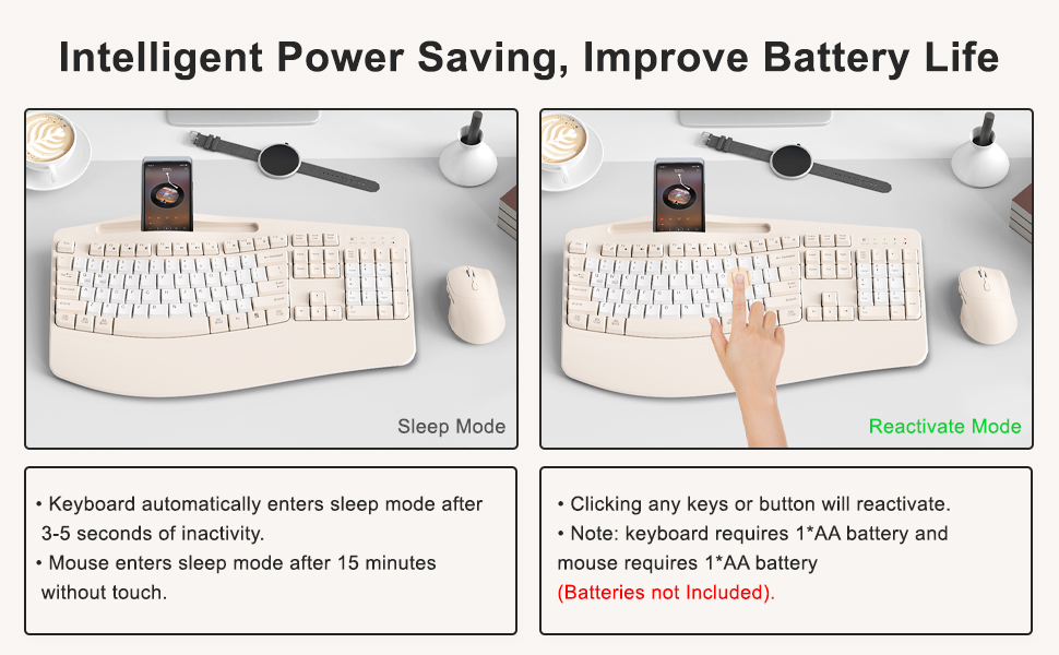 Wireless Keyboard and Mouse Combo